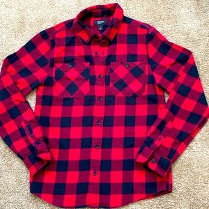 Urban Pipeline Boys size L Buffalo Check Flannel Shirt